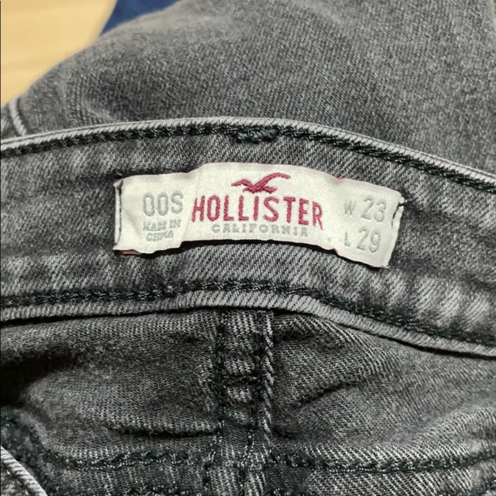 BLACK WASHED OUT SKINNY JEANS - Picture 4 of 4